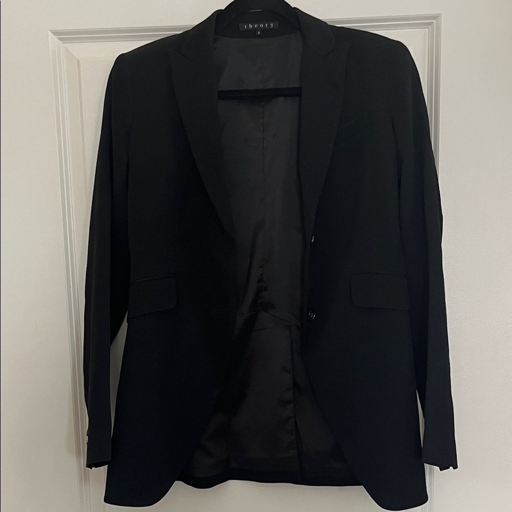 Theory Black Tailored Blazer